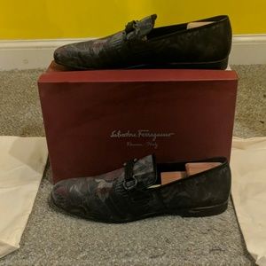 Salvatore Ferragamo Floral Print Dress Shoes